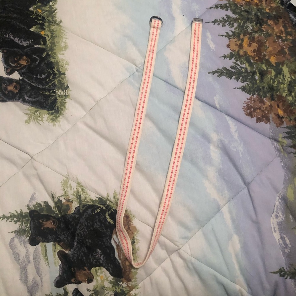 White and orange stripes Hollister belt size 0